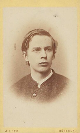 Carl Cornelius, Jugendbildnis, Porträt