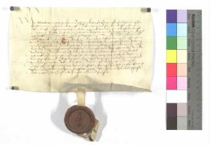 Propst Albrecht von Ellwangen verleiht dem Hanns Decker Wiesen zu Lehen.