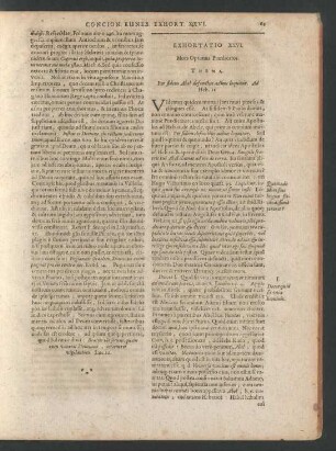 Exhortatio XXVI.