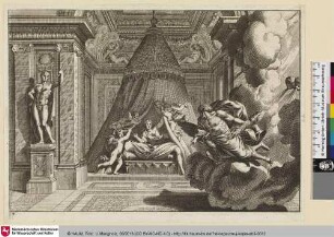 [Zeus fliegt in ein Gemach der Semele; Alcôve]