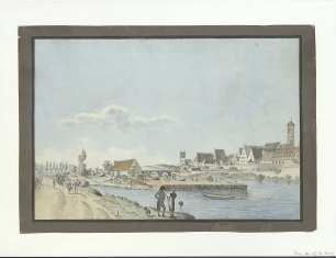 Ulm von Südosten. um 1810
