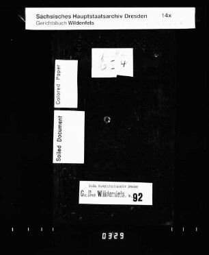 Gerichtshandelsbuch von Schönau (bei Wildenfels)