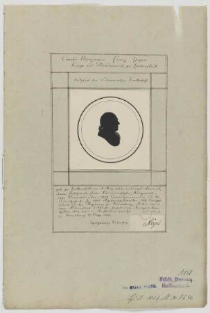 Bildnis des Konrad Benjamin Franz Heyer