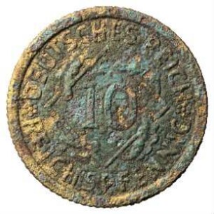 Fundmünze, 10 Reichspfennig, 1936