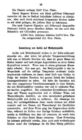 Einwirkung von Anilin auf Methylenjodid.