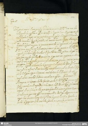 Brief des Antonio Collalto (1548-ca. 1619)