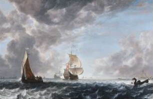 Marine (Die »Aemilia« unter vollen Segeln)
