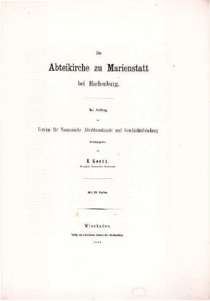 Die Abteikirche zu Marienstatt bei Hachenburg