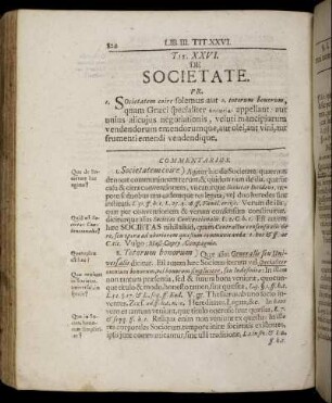 Tit. XXVI. De Societate. Tit. XXX. Quibus Modis Tollitur Obligatio.