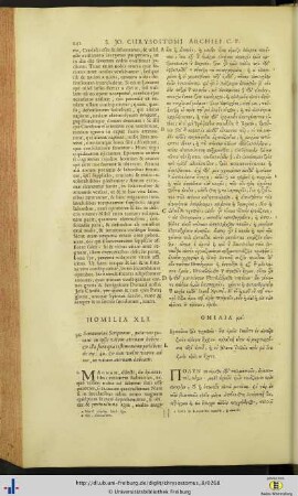 Homiliae in Johannem XLI - L.