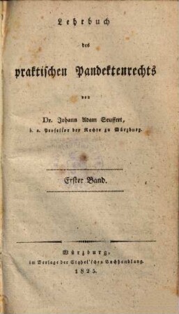 Lehrbuch des praktischen Pandektenrechts, 3