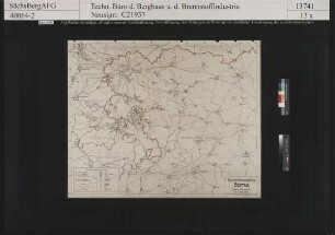 Übersichtskarte von Sachsen und Thüringen