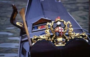 Detail einer venezianischen Gondel