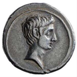 Münze, Denar, 29 - 27 v. Chr.