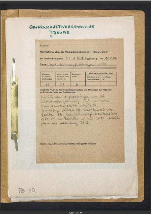 Brigadebuch des Kollektivs 'Heinrich Barkhausen' des WF von 1984