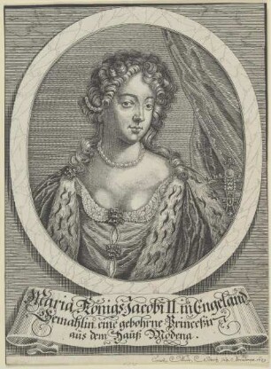 Bildnis der Maria (Beatrix) von Modena, zweite Ehefrau des Königs Jakob II. von England