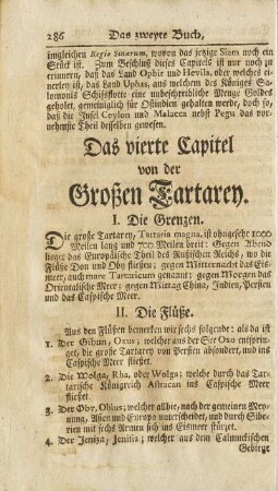 Das vierte Capitel. von der Großen Tartarey