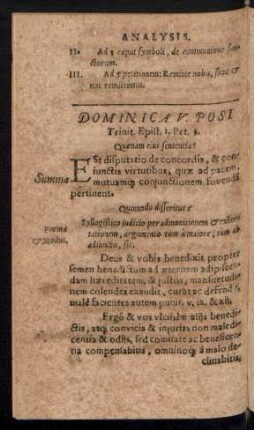 Dominica V. Post Trinit. ...