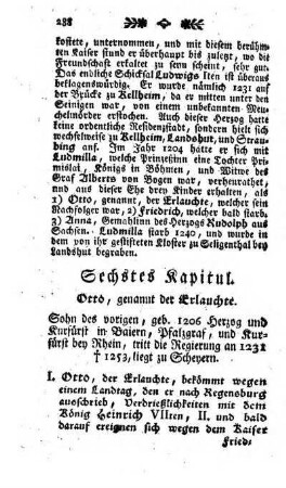 Sechstes Kapitul. Otto, genannt der Erlauchte
