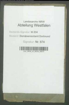 Verpachtung des Gutes Blumenrath in Linderhausen (Schwelm), ehemals Stift Gevelsberg