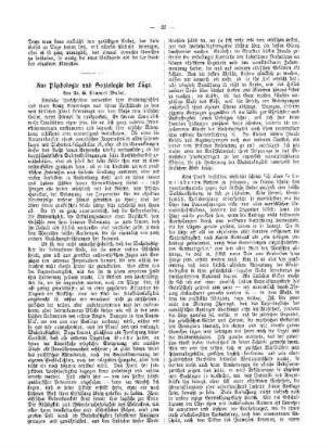Zur Psychologie und Soziologie der Lüge