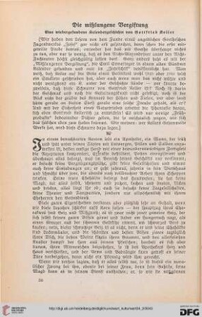 34: Die mißlungene Vergiftung : eine wiedergefundene Kalendergeschichte von Gottfried Keller