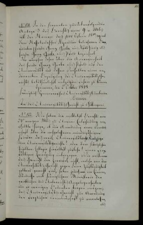 Erkung zu Anwesenheit und Betragen des Stipendiaten Friedrich Georg Grobe.