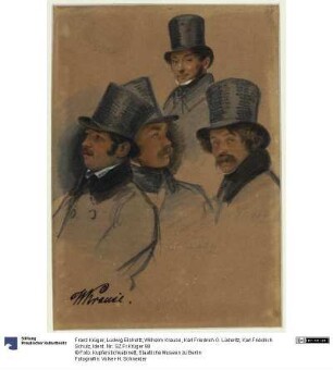 Ludwig Elsholtz, Wilhelm Krause, Karl Friedrich G. Lüderitz, Karl Friedrich Schulz