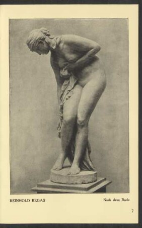 Reinhold Begas. Nach dem Bade