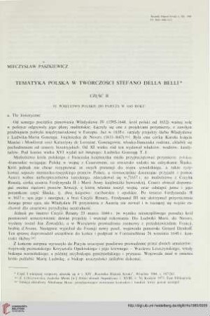 15: Tematyka polska w twórczości Stefano della Belli, Część II