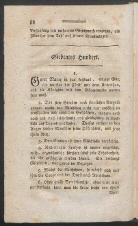 Siebentes Hundert