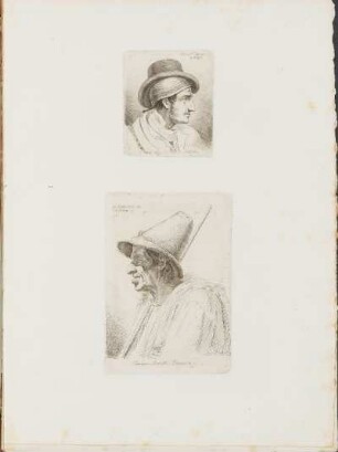 Kupferstich 11: Cartutschi und Kupferstich 12: Carmino. Nicoletti. Cicerone