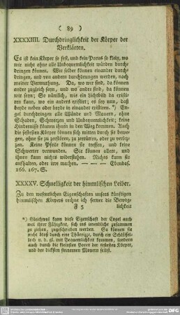 XXXXV. Schnelligkeit der himmlischen Leiber