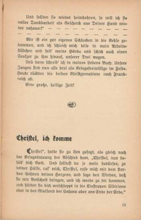 Christel, ich komme