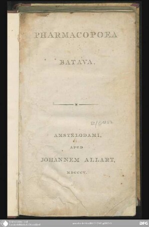 Pharmacopoea Batava