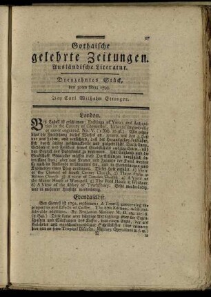 Dreyzehntes Stück, den 30ten Merz 1793.