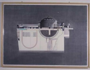 Projekt für die Erneuerung des Panopticon-Gefängnisses — Aufriß und Querschnitt
