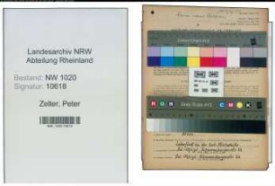 Entnazifizierung Peter Zelter , geb. 09.10.1919 (Techniker)