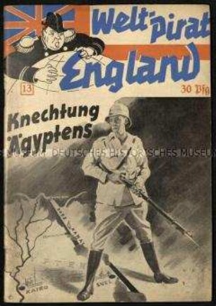 Antibritischer Propaganda-Roman über die Verschuldung Ägyptens durch den Bau des Sueskanals bis zur britischen Herrschaft des Landes