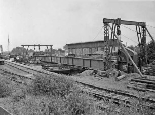 Bau der Prinz-Brücke in Hiltrup/Dortmund-Ems-Kanal