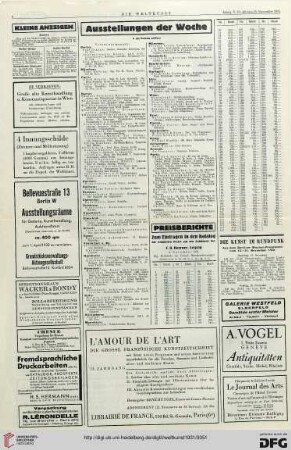 Nr. 46 (15. Nov. 1931), S. 4: Preisberichte