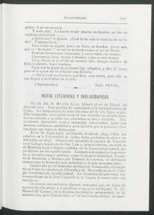 Notas literarias y bibliográficas