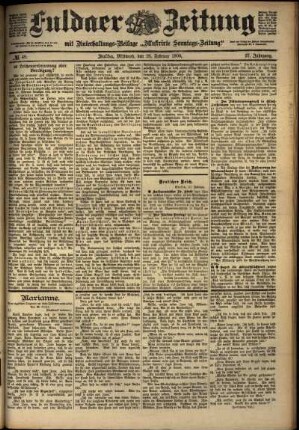 Ausgabe vom Mittwoch, den 28. Februar 1900.