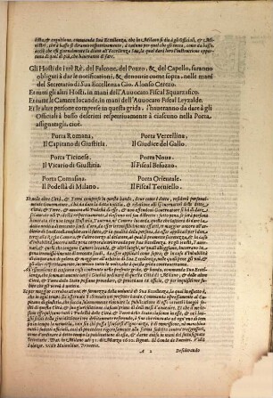 Ordini stabiliti nelle cause Fiscali : [Dat. in Milano adi 31. di Marzo 1610]