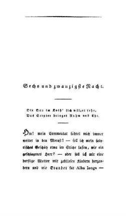 Sechs und zwanzigste Nacht