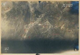 Foto der Stellungen südöstlich von Oulches-la-Vallée-Foulon (Luftbild)
