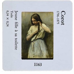 Corot, Mädchen bei der Toilette