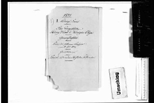 Gratulationen von Staatsbehörden, anderen Behörden und Beamten (1871)