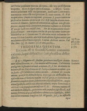 Theorema Quintum.