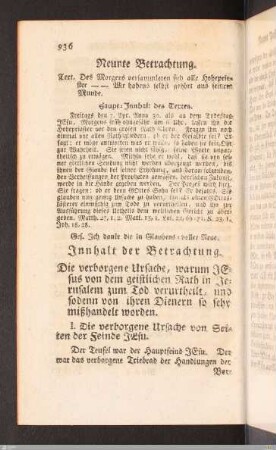 Neunte Passions-Betrachtung.